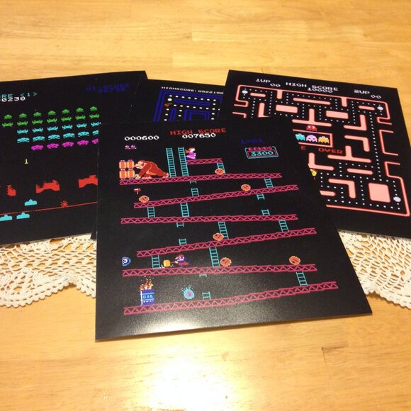 Arcade Game Prints - gaming room decor - Picture 1 of 6